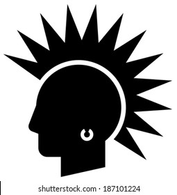 Punk vector icon