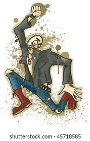 Punk. Vector illustration.
