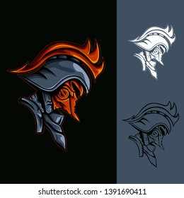 Punk Warrior : Logo E-Sport Gaming