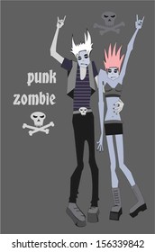 punk zombie
