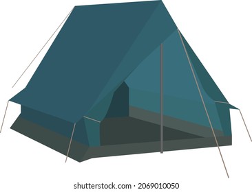 Pup Tent Vector Illustration For Design 