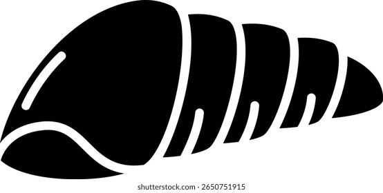 Ilustração do ícone de glifo do vetor de pupa