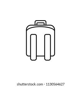 pupil backpack icon. Element of education icon for mobile concept and web apps. Thin line pupil backpack icon can be used for web and mobile on white background