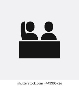 Pupil icon illustration isolated vector sign symbol