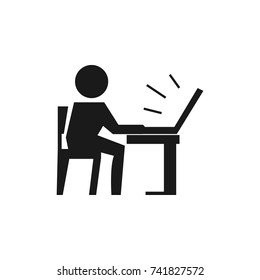 Pupil icon on white background