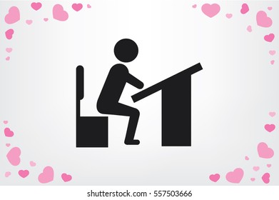Pupil icon vector illustration
