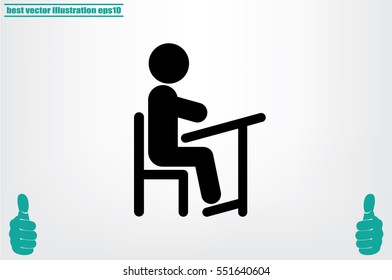 Pupil icon vector illustration eps10.