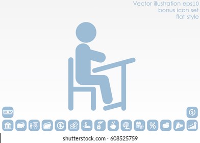 Pupil icon vector illustration eps10.