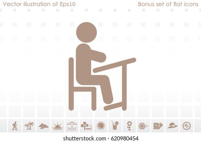 Pupil icon vector illustration eps10.