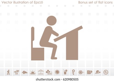 Pupil icon vector illustration eps10.