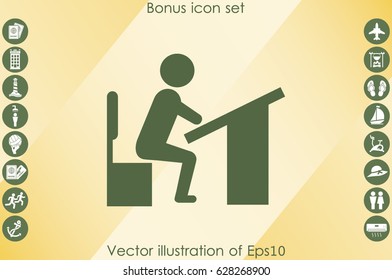 Pupil icon vector illustration eps10.
