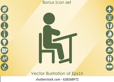 Pupil icon vector illustration eps10.