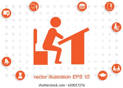 Pupil icon vector illustration eps10.