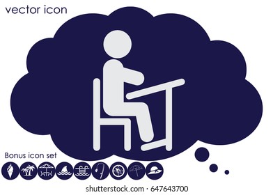 Pupil icon vector illustration eps10.