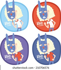 pupil rabbit set
