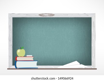 Pupils board in the school. vector