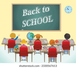 The pupils of elementary school 