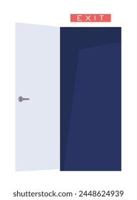 Pupils evacuation from school building flat color vector illustration. Students and staff emergency leaving. Kids follows escape route 2D cartoon characters with educational facility