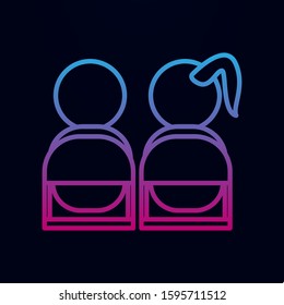 Pupils nolan icon. Simple thin line, outline vector of school icons for ui and ux, website or mobile application