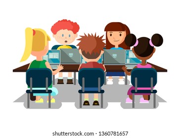 2,979 Kids using computer illustration Images, Stock Photos & Vectors ...