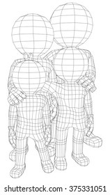 Puppet 3d familly