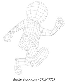 Puppet 3d man running