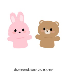 Puppet animal. Vector illustration that is easy to edit.