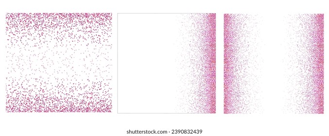 puppet bright pink explosion of glitter confetti in the shape of a square frame