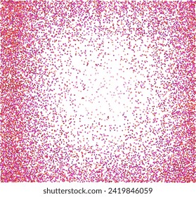 puppet bright pink explosion of glitter confetti in the shape of a square frame