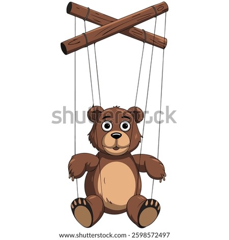 Puppet doll on white background��