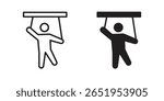 Puppet icon. modern vector symbols set