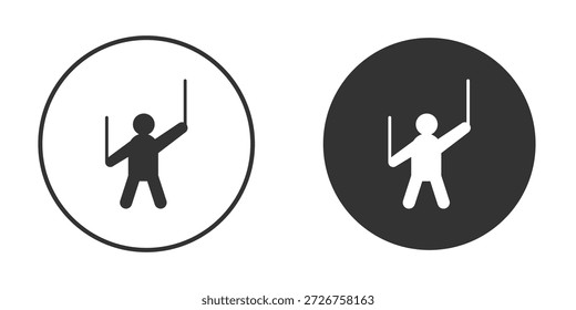 Puppet icon silhouette shape graphic simple plain clipart symbols