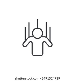 Icono de títere símbolo de diseño colección