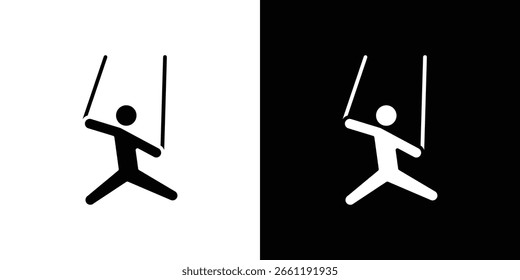 Símbolo de icono de marioneta. Diseño simple y plano para Web y App móvil