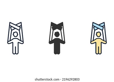 puppet icons  symbol vector elements for infographic web