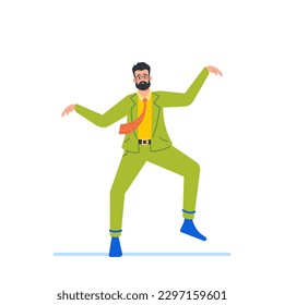 Puppet Office Employee Male Character With Exaggerated Movements And Expressions Isolated on White Background