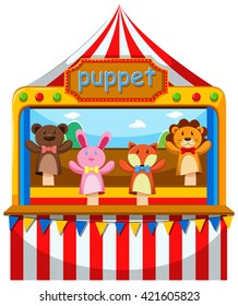 Puppet Show And Stage Illustration