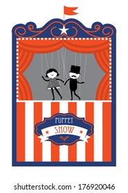 Puppet Stage Vector/illustration