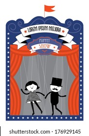 Puppet Stage Vector/illustration