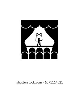 puppet theater icon. Element of theater and art illustration. Premium quality graphic design icon. Signs and symbols collection icon for websites, web design, mobile app on white background