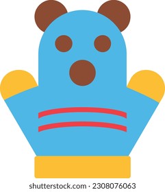 puppet Vector Icon Flat Style