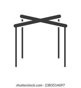 Puppeteer glyph icon isolated on white background.Vector illustration.