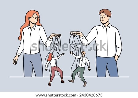 Puppeteer managers manipulate subordinates like puppets in order to achieve growth in company business performance. Business men and women use manipulate methods to manage personnel