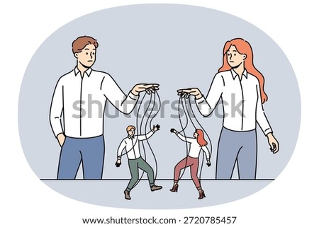 Puppeteer managers manipulate subordinates like puppets in order to achieve growth in company business performance. Business men and women use manipulate methods to manage personnel
