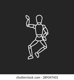 puppets line icon