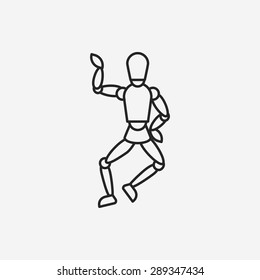 puppets line icon