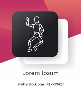 puppets line icon