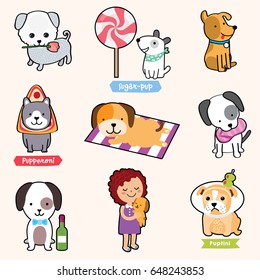 Puppies! - cute illustrations of dogs