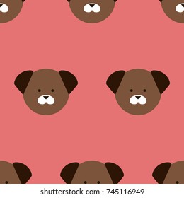 Puppies seamless pattern