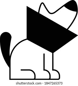 Puppy checkup concept,  Veterinary vector icon design, Dog And Health Checkup Symbol on White background, Animal Healthcare Sign